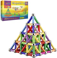 Veatree 160 Pcs Magnetic Building Sticks