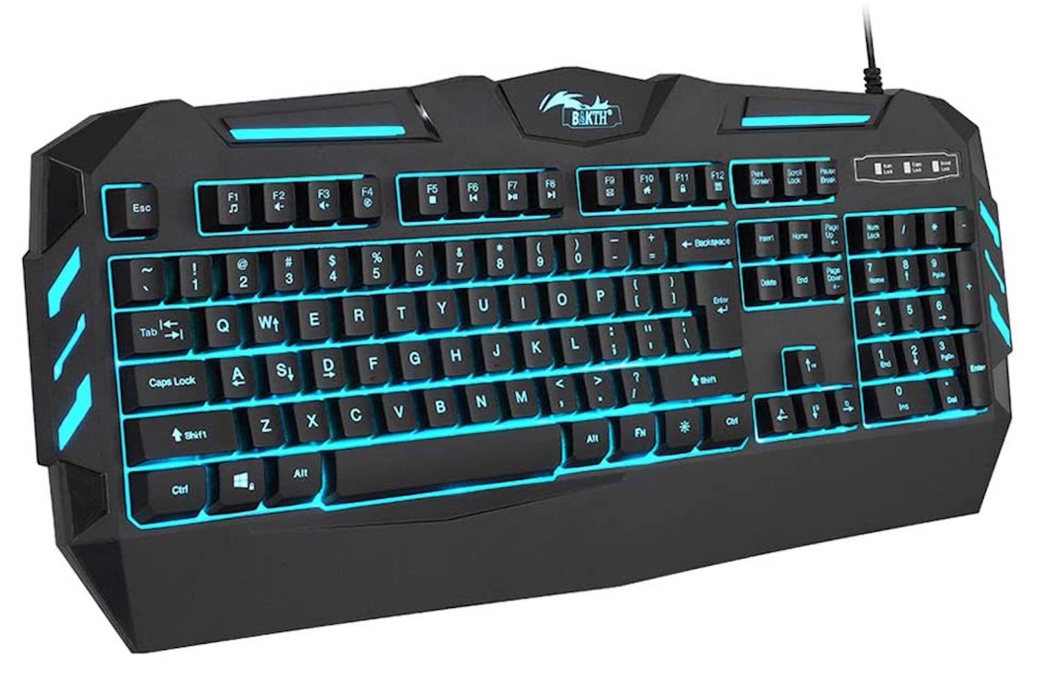 BAKTH 7 Colors LED Backlit Gaming Keyboard