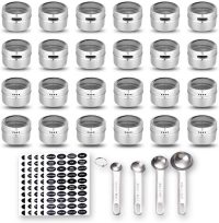 Hanindy 24 Magnetic Spice Tins