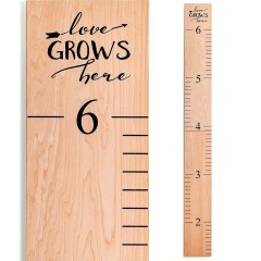 Growth Chart Art Wooden Ruler Growth Chart