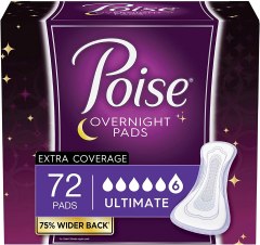 Poise Overnight Maxi Pads