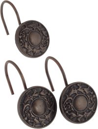 Carnation Home Fashions Regency Ceramic Resin Shower Curtain Hook