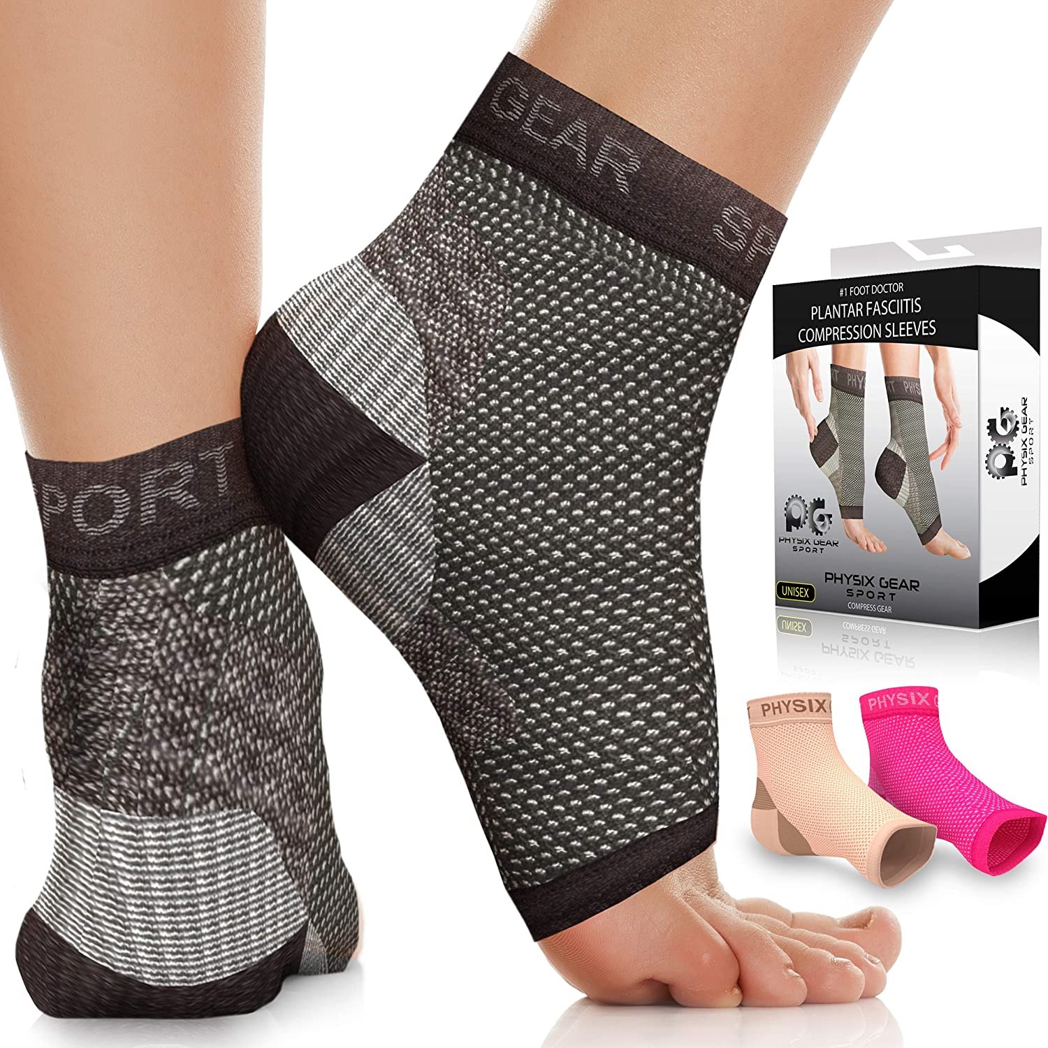 Physix Gear Sport Plantar Fasciitis Socks