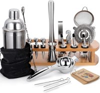 AOZITA 24-Piece Cocktail Shaker Bartender Kit