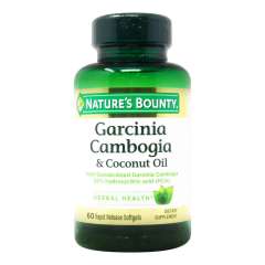 Nature’s Bounty Garcinia Cambogia Pills and Coconut Oil Herbal Health Supplement