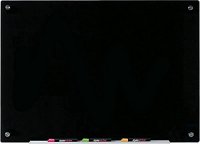 Audio-Visual Direct Black Glass Dry-Erase Board (24" x 36")