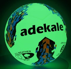 adekale Glow in the Dark Soccer Ball