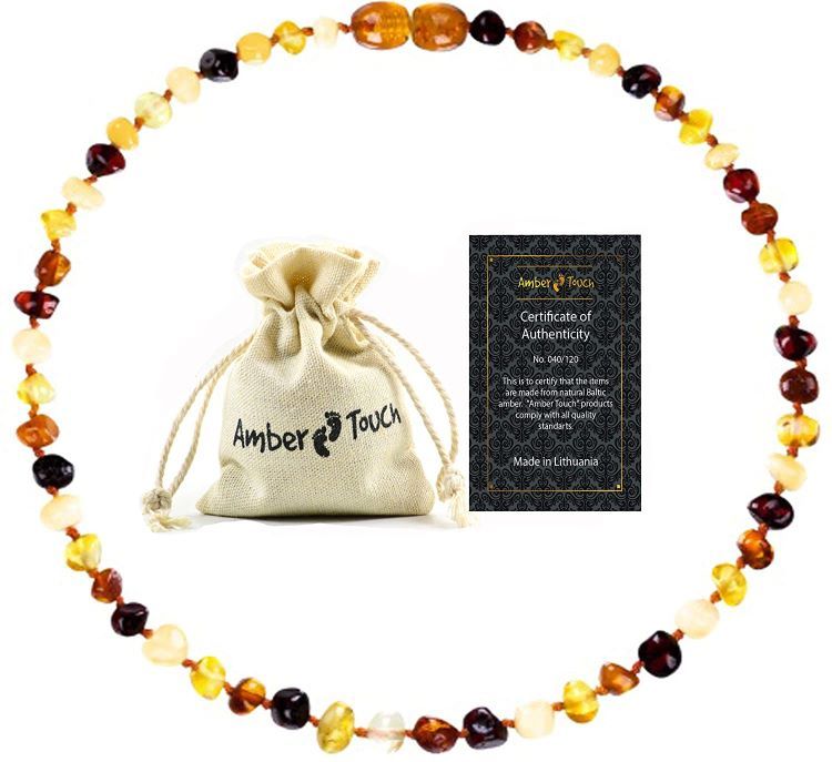 amber touch teething necklace