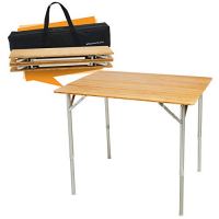 Beckworth & Co. SmartFlip Bamboo Portable Folding Table