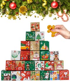 JWSCYSY 24-Piece DIY Christmas Advent Calendar