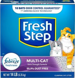 Fresh Step Clumping Cat Litter, Multi-Cat Odor Control