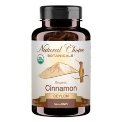 Nature's Choice Botanicals Organic Ceylon Cinnamon Supplement, 120 Capsules