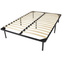 Best Choice Products Wooden Slat Metal Bed Frame