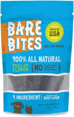 Bare Bites Dehydrated Beef Liver Dog Treats