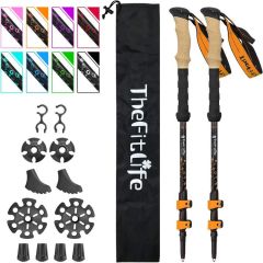 The Fit Life Carbon Fiber Trekking Poles