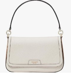 kate spade New York Hudson Colorblocked Pebbled Leather Flap Shoulder Bag