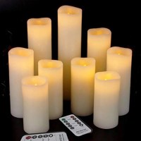 Antizer Flameless Candles, Set of 3