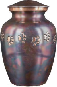 Best Friend Services Ottillie Paws Slate Horizontal Print Dog and Cat Urn