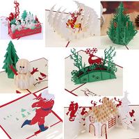 Bluboon 3D Holiday Greeting Cards