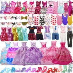 Bymore 35-Pack Handmade Doll Clothes