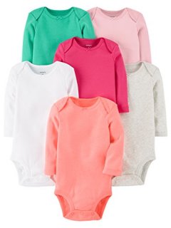 Carter's Baby Girls' Long-Sleeve Bodysuits