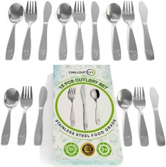 CHILLOUT LIFE Stainless Steel Kids Silverware Set