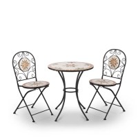 Fleur De Lis Living  Two-Person Outdoor Dining Set 