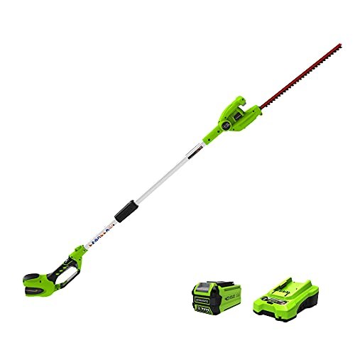 Greenworks 20-Inch 40V Cordless Pole Hedge Trimmer