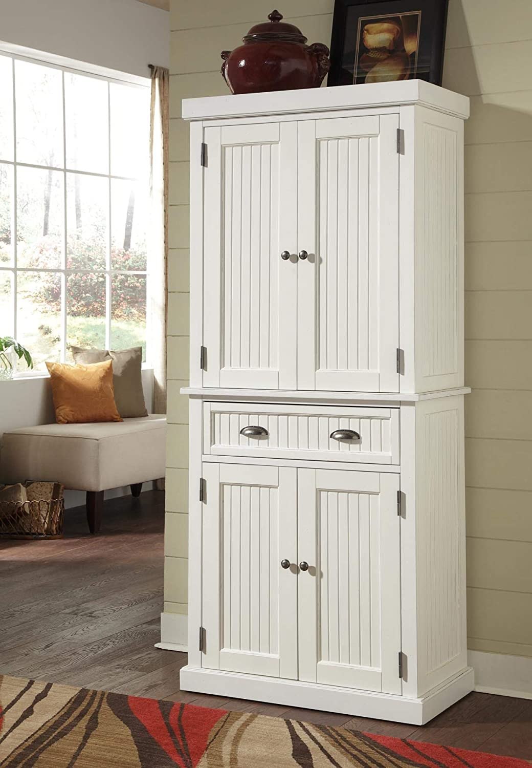 Homestyles Nantucket Off-White Pantry