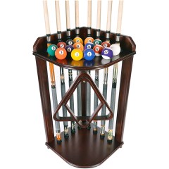 Iszy Billiards Floor Stand for 8 Cues and Billiard Ball Set