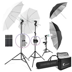 LimoStudio 600W Day Light Umbrella Continuous Lighting Kit