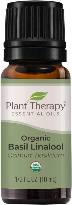 Plant Therapy Organic Basil Linalool Essential Oil