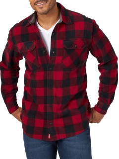 Wrangler Authentics Men's Long Sleeve Fleece Shirt