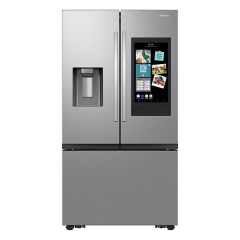 Samsung 25 Cubic Feet Large Capacity 3-Door French Door Refrigerator with Family Hub and External Water & Ice Dispenser 