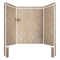 FlexStone Royale Three Panel Shower Wall