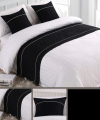Mengersi Solid Color Soft No Fading Modern Bed Runner