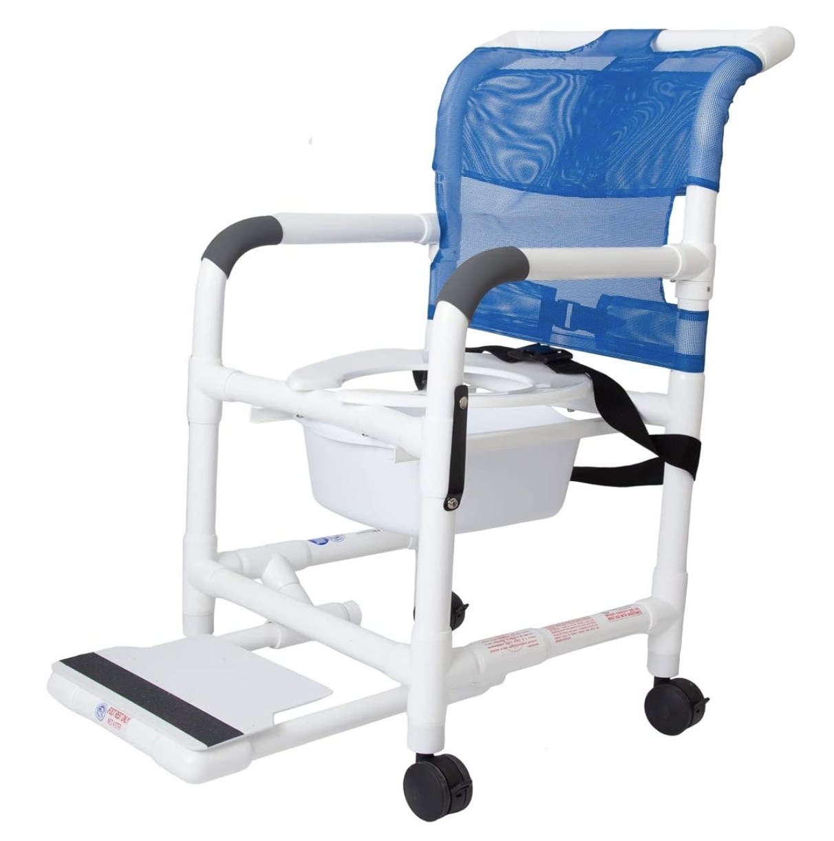 Fields Outdoor Supplies Rolling Shower Chair with Drop Arms