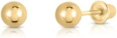 Tilo Jewelry Yellow Gold Ball Stud Earrings