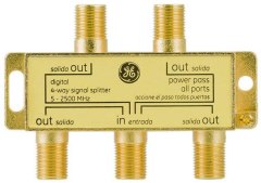 GE 4-Way Coaxial Cable Splitter